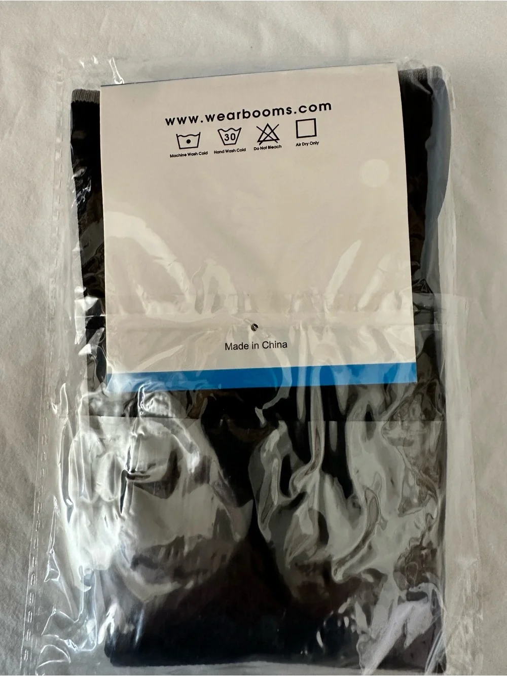 Booms Large Black Socks - Compression 15-20mmHg